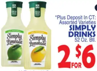 Bravo Supermarkets SIMPLY DRINKS offer
