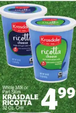 Bravo Supermarkets KRASDALE RICOTTA offer