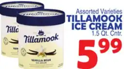 Bravo Supermarkets TILLAMOOK ICE CREAM offer