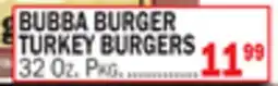 Bravo Supermarkets BUBBA BURGER TURKEY BURGERS offer