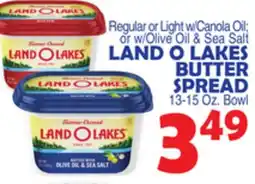 Bravo Supermarkets LAND O LAKES BUTTER SPREAD offer
