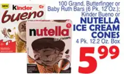 Bravo Supermarkets NUTELLA ICE CREAM CONES offer