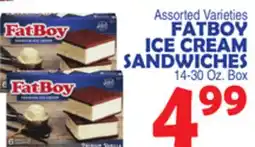 Bravo Supermarkets FATBOY ICE CREAM SANDWICHES offer