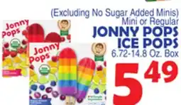 Bravo Supermarkets JONNY POPS ICE POPS offer