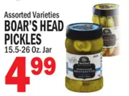 Bravo Supermarkets BOAR'S HEAD PICKLES offer