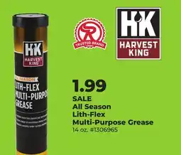 Runnings Harvest King All Season Lith-Flex Multi-Purpose Grease offer