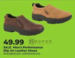 Runnings ROPER Men's Performance Slip On Leather Shoes offer