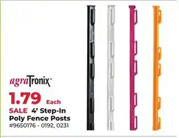 Runnings agraTronix 4' Step-In Poly Fence Posts offer