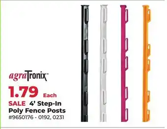 Runnings agraTronix 4' Step-In Poly Fence Posts offer