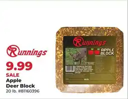 Runnings Runnings Apple Deer Block offer