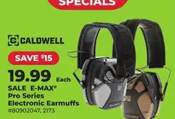 Runnings CALDWELL E-MAX Pro Series Electronic Earmuffs offer