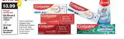 CVS Colgate Optic White Stain Fighter 3.8-4.2 oz, Max 6.3 oz, Total 3.3 oz or 2in1 4.6 oz toothpaste offer