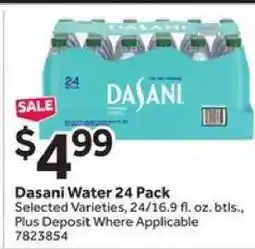 Stop&Shop Dasani Water 24 Pack offer