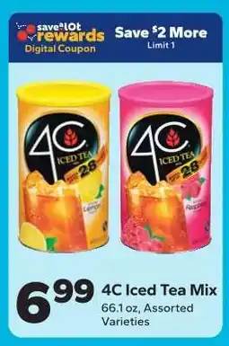 Save a Lot 4C Iced Tea Mix offer