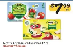 Winn Dixie Mott's Applesauce Pouches 12 ct offer