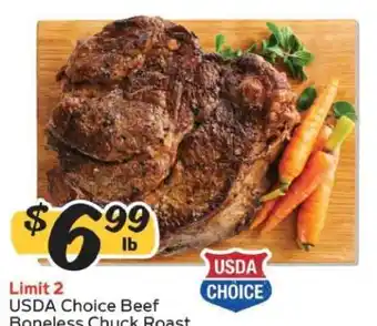 Winn Dixie USDA Choice Beef Boneless Chuck Roast offer