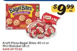 Winn Dixie Kraft Pizza Bagel Bites 40 ct or Mini Babybel 18 ct offer