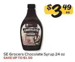 Winn Dixie SE Grocers Chocolate Syrup offer