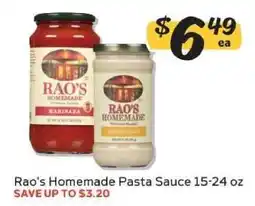 Winn Dixie Rao's Homemade Pasta Sauce offer