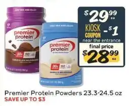 Winn Dixie Premier Protein Powders offer