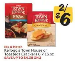 Winn Dixie Kellogg's Town House or Toasteds Crackers offer