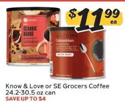 Winn Dixie Know & Love or SE Grocers Coffee offer