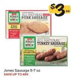 Winn Dixie Jones Sausage offer