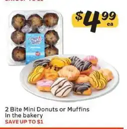Winn Dixie 2 Bite Mini Donuts or Muffins offer