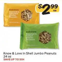 Winn Dixie Know & Love In Shell Jumbo Peanuts offer