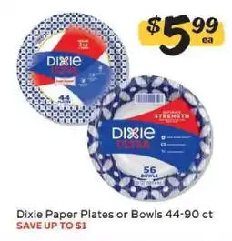 Winn Dixie Dixie Paper Plates or Bowls offer