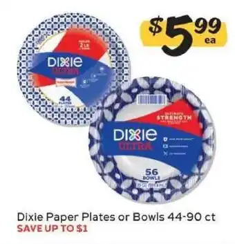 Winn Dixie Dixie Paper Plates or Bowls offer