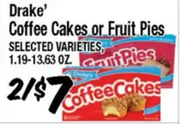 Western Beef Drake' Coffee Cakes or Fruit Pies offer