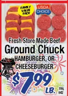 Western Beef Fresh Store Made Beef Ground Chuck HAMBURGER, OR CHEESEBURGER offer