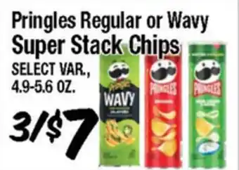 Western Beef Pringles Regular or Wavy Super Stack Chips offer