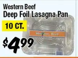 Western Beef Western Beef Deep Foil Lasagna Pan offer