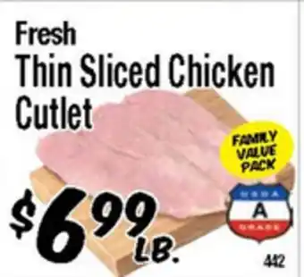 Western Beef Fresh Thin Sliced Chicken Cutlet offer