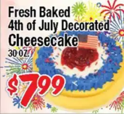 Western Beef Fresh Baked 4th of July Decorated Cheesecake offer