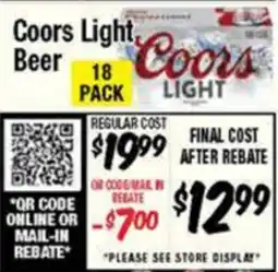 Western Beef Coors Light Beer offer