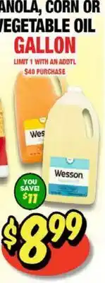 Western Beef CANOLA, CORN OR VEGETABLE OIL offer