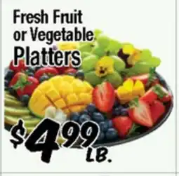 Western Beef Fresh Fruit or Vegetable Platters offer
