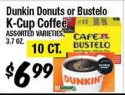 Western Beef Dunkin Donuts or Bustelo K-Cup Coffee offer