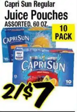 Western Beef Capri Sun Regular Juice Pouches offer