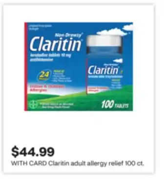 CVS Claritin adult allergy relief 100 ct offer