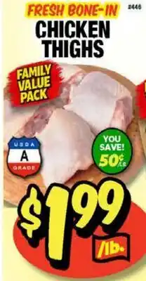 Western Beef FRESH BONE-IN CHICKEN THIGHS offer