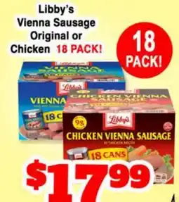 Western Beef Libby's Vienna Sausage Original or Chicken offer