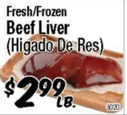Western Beef Fresh/Frozen Beef Liver offer