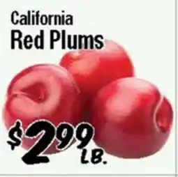 Western Beef California Red Plums offer