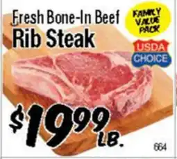 Western Beef Fresh Bone-In Beef Rib Steak offer