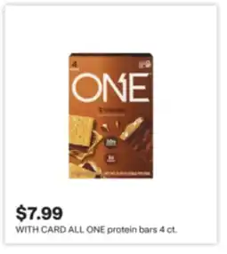 CVS ONE protein bars 4 ct offer