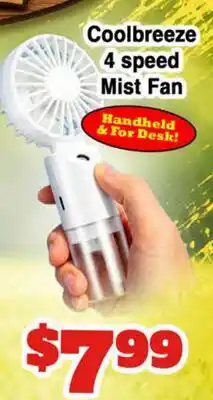 Western Beef Coolbreeze 4 speed Mist Fan offer